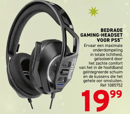 Aanbieding: Bedrade gaming-headset voor ps5