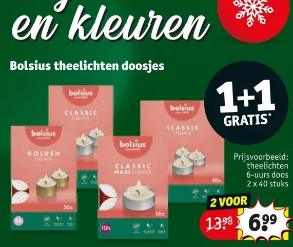 Aanbieding: Bolsius theelichten