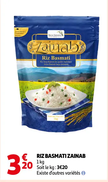 Offre: Riz basmati Zainab