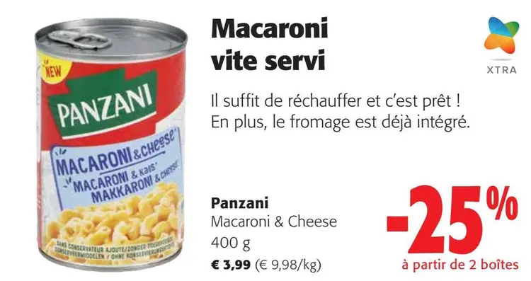 Offre: Macaroni & Cheese