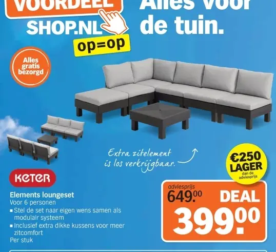 Aanbieding: Elements loungeset