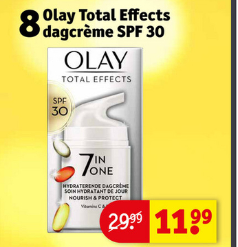 Aanbieding: Olay Total Effects dagcrème SPF 30