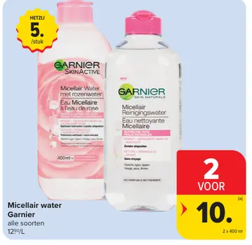 Aanbieding: Micellair water