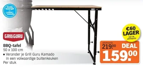 Aanbieding: BBQ-tafel