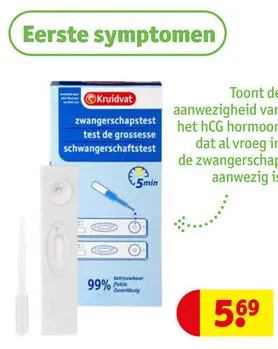 Aanbieding: Zwangerschapstest
