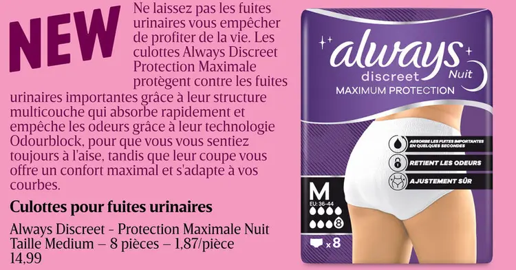 Offre: Always Discreet - Protection Maximale Nuit