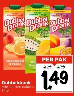 Aanbieding: Dubbeldrank