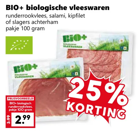 Aanbieding: Biologische vleeswaren