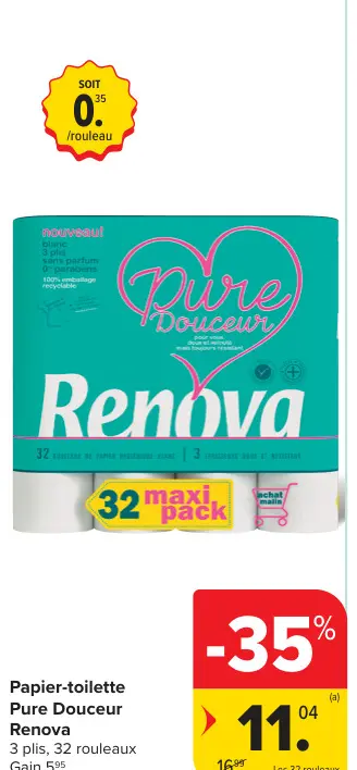 Offre: Papier-toilette Pure Douceur