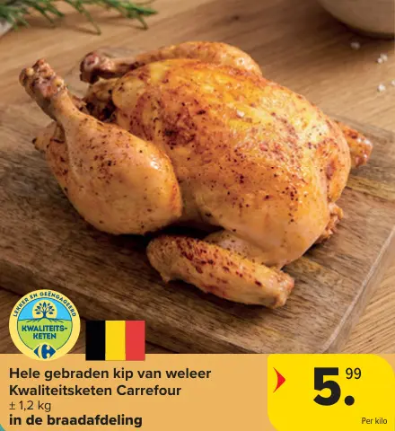 Promotie: Hele gebraden kip van weleer