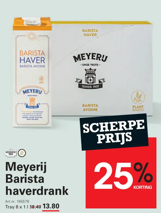 Aanbieding: Meyerij Barista haverdrank