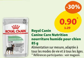 Offre: Canine Care Nutrition nourriture humide pour chien 85 g