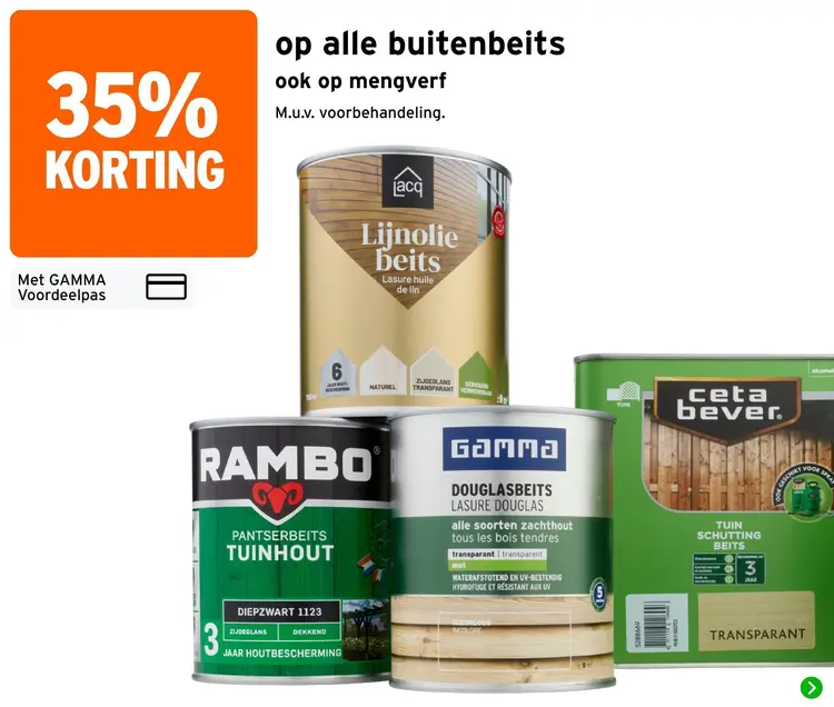 Aanbieding: Alle buitenbeits