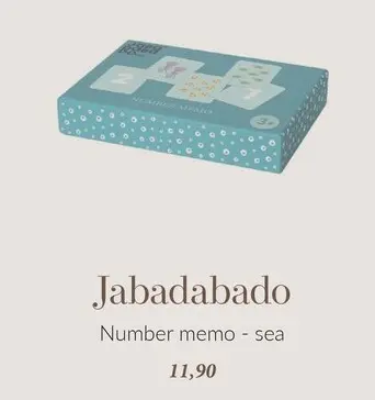 Aanbieding: Number memo - sea