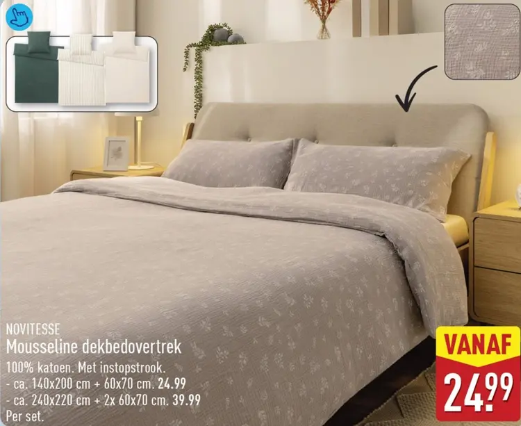 Aanbieding: Mousseline dekbedovertrek
