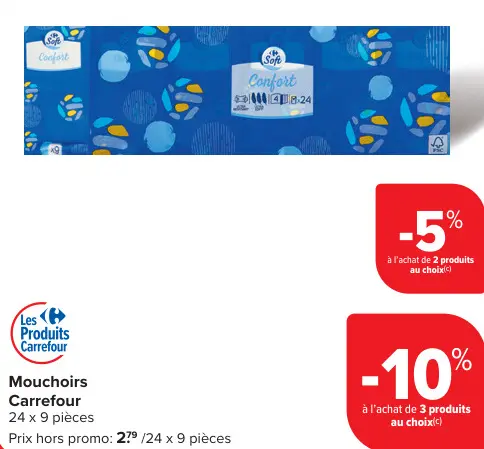 Offre: Mouchoirs