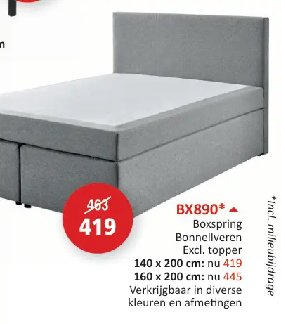Promotie: Boxspring Bonnellveren