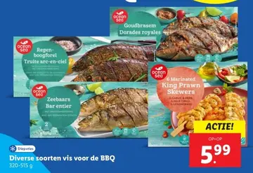 Aanbieding: Diverse soorten vis voor de BBQ