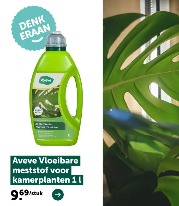 Promotie: Vloeibare meststof voor kamerplanten 1 L