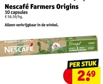 Aanbieding: Nescafé Farmers Origins