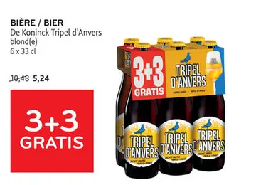 Offre: BIERE / BIER De Koninck Tripel d'Anvers blond(e)