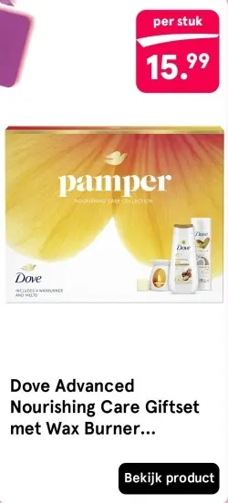 Aanbieding: Dove Advanced Nourishing Care Giftset met Wax Burner Geschenkset