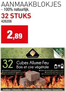 Promotie: Cheminett Aanmaakblokjes