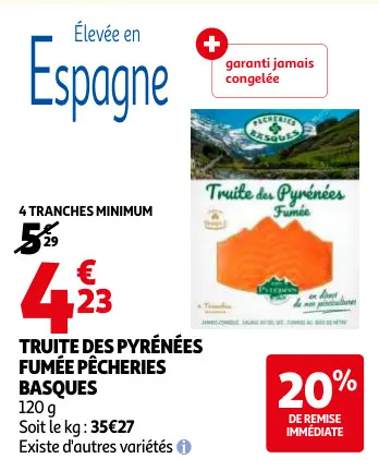Offre: Truite des pyrénées fumée