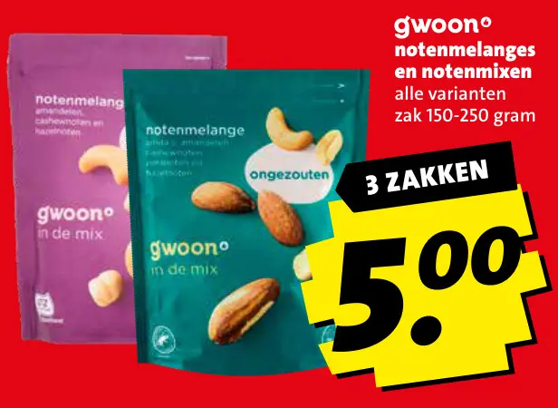 Aanbieding: notenmelanges en notenmixen