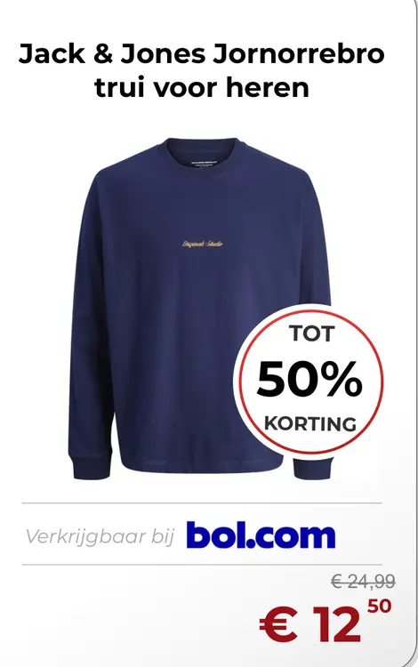 Aanbieding: Jornorrebro trui voor heren
