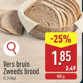 Promotie: Vers bruin Zweeds brood