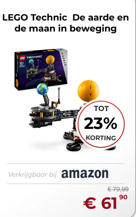 Aanbieding: De aarde en de maan in beweging