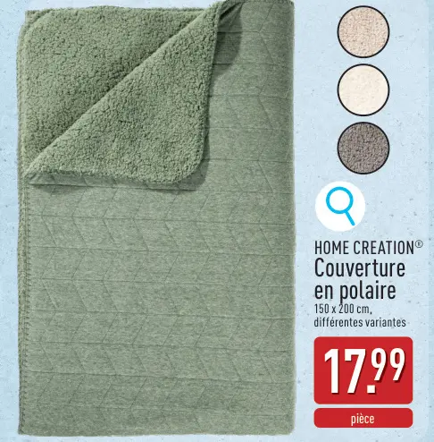 Offre: Couverture en polaire