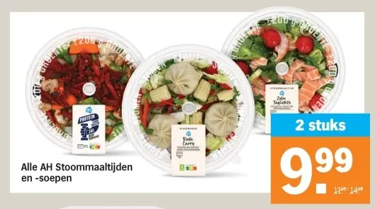 Aanbieding: Alle Stoommaaltijden en -soepen