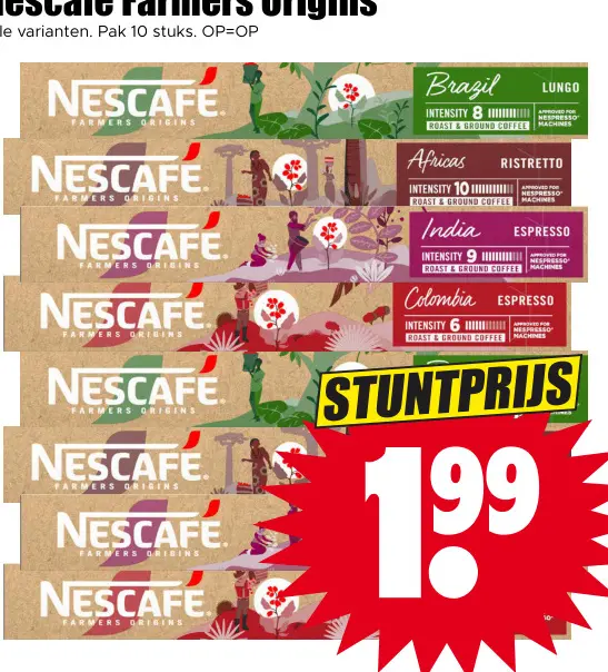 Aanbieding: Nescafé Farmers Origins