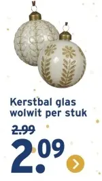 Aanbieding: Kerstbal glas