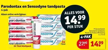 Aanbieding: Parodontax en Sensodyne tandpasta