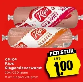 Aanbieding: Slagersleverworst
