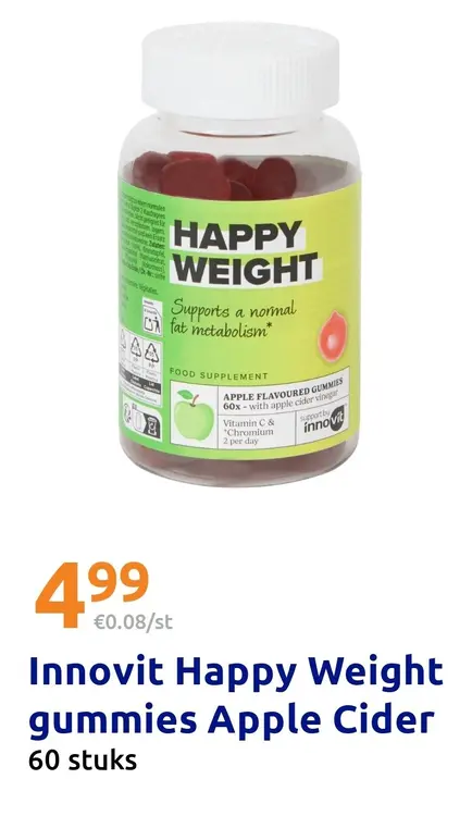 Aanbieding: Innovit Happy Weight gummies Apple Cider