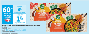 Aanbieding: NOUILLES PRÉCUITES WOK RAMEN CURRY JAUNE