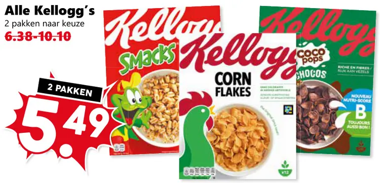 Aanbieding: Alle Kellogg's