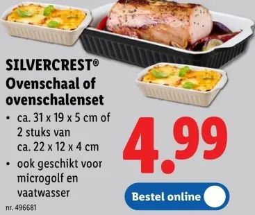 Promotie: Ovenschaal of ovenschalenset