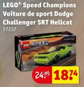 Offre: Speed Champions Voiture de sport Dodge Challenger SRT Hellcat