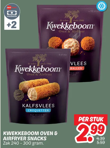 Aanbieding: Kwekkeboom oven & airfryer snacks