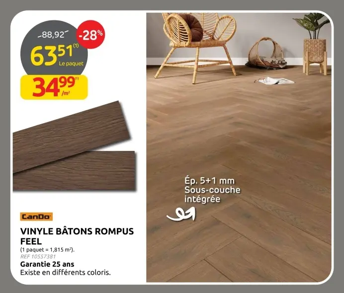 Offre: Vinyle bâtons rompus feel