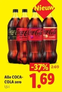 Aanbieding: Alle COCA-COLA zero