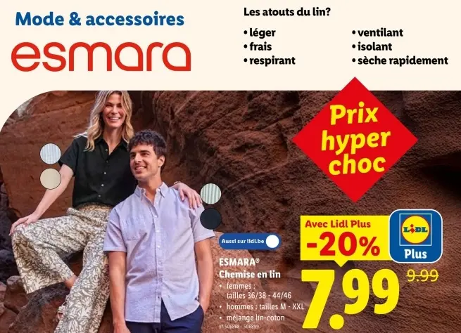 Offre: Chemise en lin