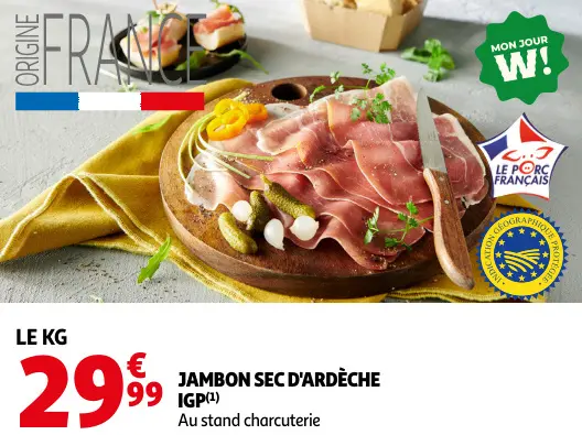 Promotie: Jambon sec d'ardèche igp