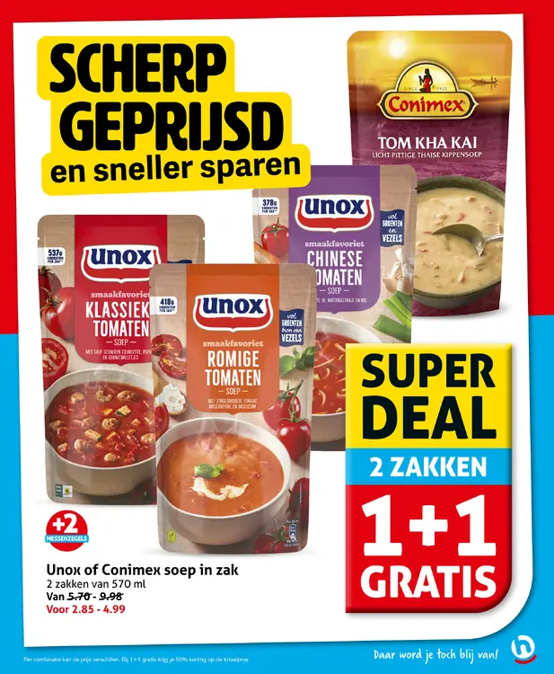 Aanbieding: Soep in zak