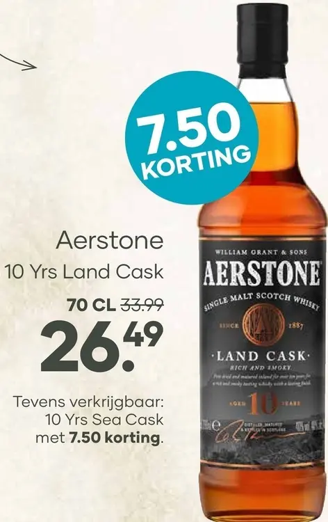 Aanbieding: Aerstone 10 Yrs Land Cask